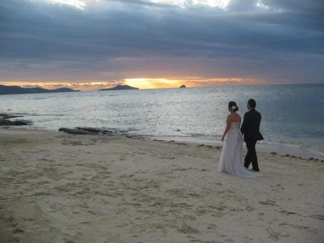 Walking along the beach